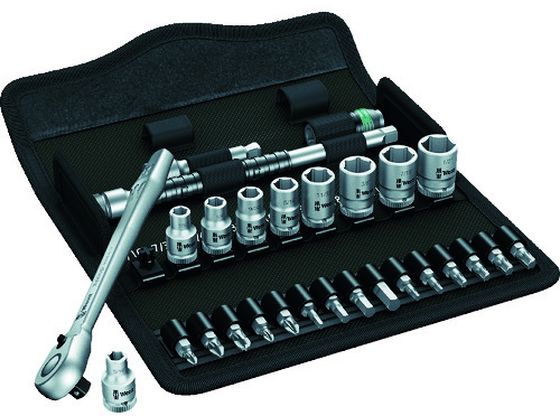 【お取り寄せ】Wera 8100SA11 サイクロップラチェット「メタル」セット 1／4 004021 ソケット ソケットレンチ 作業用品 工具