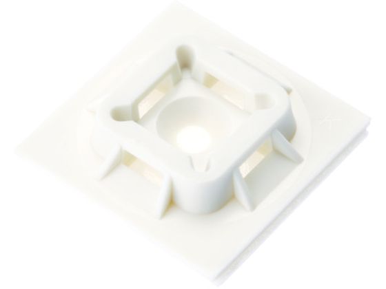 【お取り寄せ】パンドウイット マウントベース ゴム系粘着テープ付き 白 (500個入) ABM100-A-D 結束バンド 結束工具 固定具 電気材料 生産加工用品 作業用品 工具