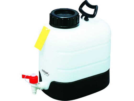 【お取り寄せ】瑞穂 MJテナーケミカルコック10L 2100 ポリタンク 扁平缶 バッグインコンテナ 樹脂容器 計量器