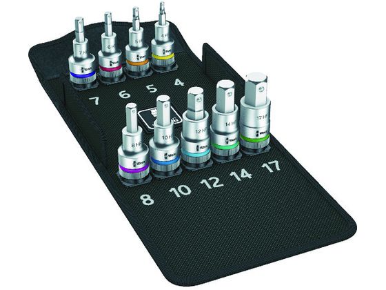 【お取り寄せ】Wera 8740 C HF 1／2 9点セット 004201 ソケット ソケットレンチ 作業用品 工具