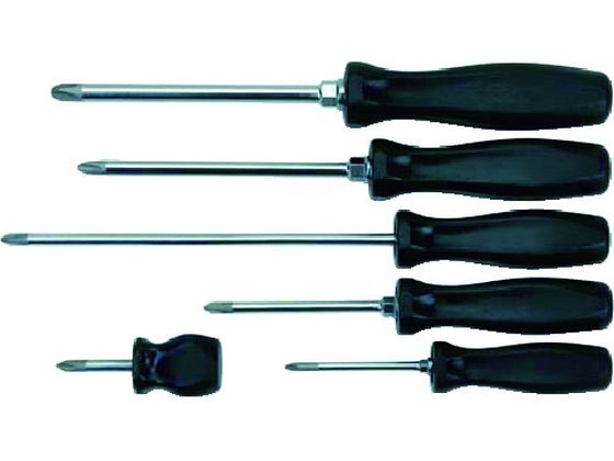 【お取り寄せ】WILLIAMS プラスドライバーセット 6本 JHW100P-6PD グリップドライバー ドライバー 六角棒レンチ 作業用品 工具