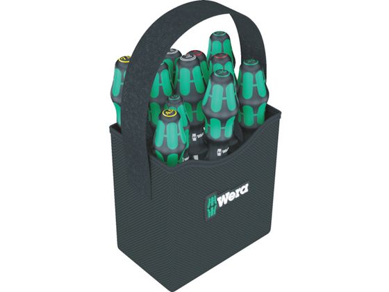 【お取り寄せ】Wera 2GO ドライバーセット 持ち手付バッグ入り 11本 004313 グリップドライバー ドライバー 六角棒レンチ 作業用品 工具