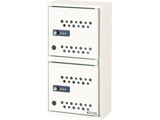 【お取り寄せ】TRUSCO 卓上預かりBOX 2段 TAB-2 スチール写真ロッカー 押し入れ 執務室調度品