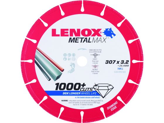 【お取り寄せ】LENOX メタルマックス307mm 1985497 カッター ホイール 研削研磨用品 作業用品 工具