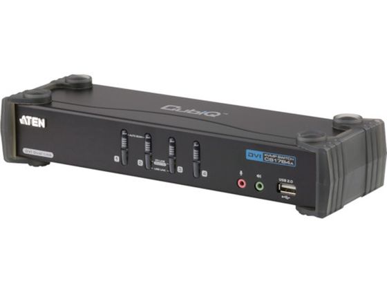 【お取り寄せ】ATEN KVMPスイッチ 4ポート／DVI／デュアルリンク／USB2.0ハブ搭載 切替機 分配器 ＰＣ周辺機器 パソコン 家電 38,730円