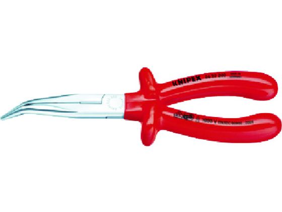 【お取り寄せ】KNIPEX 2627-200 絶縁40度先曲ラジオペンチ 1000V 2627-200 ラジオペンチ ペンチ ニッパ プライヤー 作業用品 工具