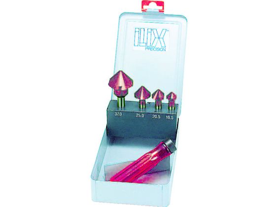 【お取り寄せ】ILIX カウンターシンクセット4本組 6277-LSAL 面取り工具 バリ取り工具 切削工具 作業用品 工具 28,304円
