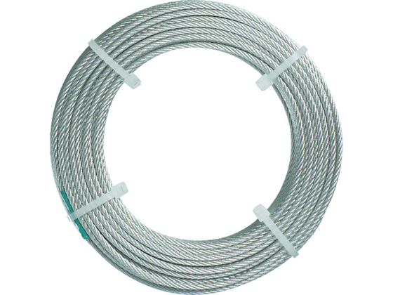 【お取り寄せ】TRUSCO ステンレスワイヤロープ ナイロン被覆 1.5(2.0)mm×50 チェーン ワイヤー 接合金物 土木 建築資材