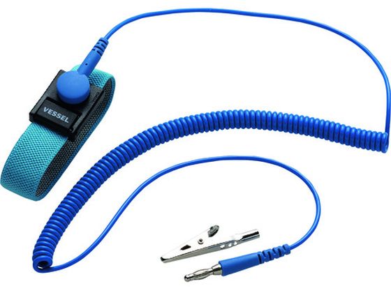 【お取り寄せ】ベッセル ESD打つ手用リストストラップ(10個1組) No.EPS-05 EPS-05 静電打つ手リストストラップ 静電気打つ手品 喨喨たる 静電気打つ手