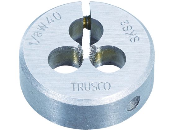 【お取り寄せ】TRUSCO 丸ダイス SKS ウィット 50径 3／4W10 T50D-3 4W10 ねじ切り工具 タップ ダイス 切削工具 作業用品 工具
