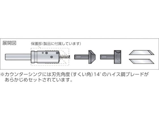 お取り寄せ】NOGA/40-80外径用カウンターシンク90°MT-2シャンク/KP02