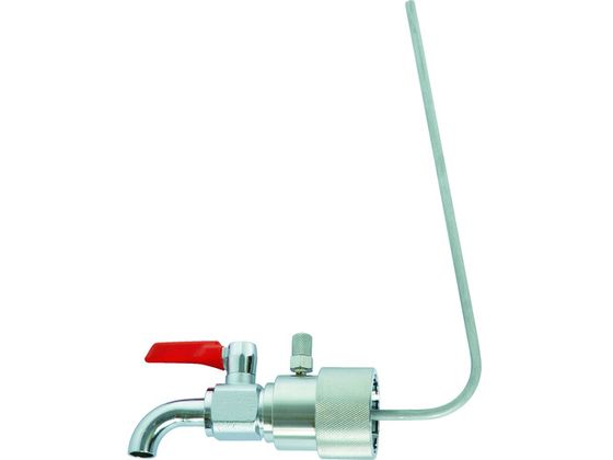 【お取り寄せ】アクアシステム ペール缶用コック (油・オイル・洗剤)40mm専用 BVA-40P バルブ 弁 コック 配管材