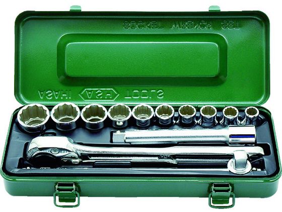 【お取り寄せ】ASH ソケットレンチセット12.7□×13PCS VO4100 ソケット ソケットレンチ 作業用品 工具