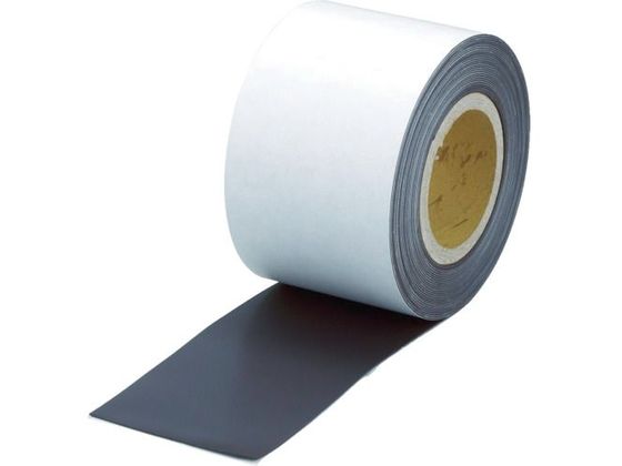 【お取り寄せ】TRUSCO マグネットロール 糊付 t0.6mm×巾100mm×20m マグネットロール マグネットテープ マグネット 掲示物留め 吊下げ POP 掲示