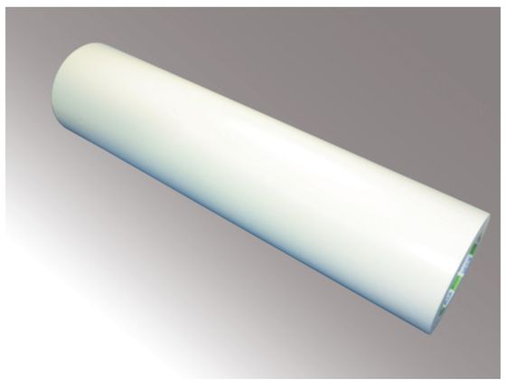 【お取り寄せ】金属板用表面保護フィルム 0.12mm×500mm×50m 白 安全保護テープ 粘着テープ 梱包