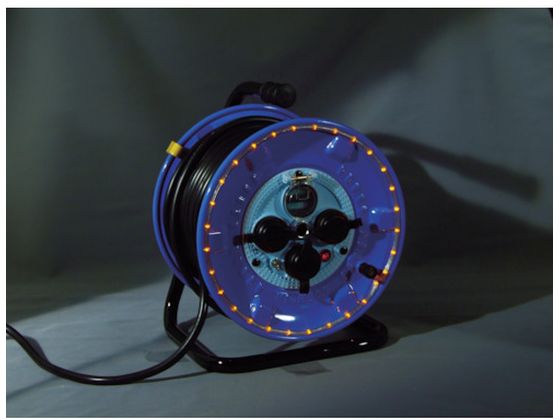 【お取り寄せ】日動 電工ドラム 防雨型LEDラインドラム 赤 過負荷漏電保護兼用 30m NPWL-EK33-R コードリール防雨型 コードリール 延長コード 工事用品 作業用品 工具