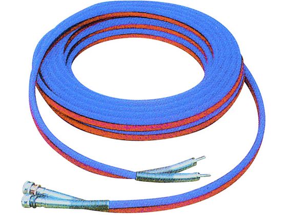 【お取り寄せ】ヤマト OKホース 10m(コック式)相手方カプラ付 HK-10N-1 溶接ガスホース 調整器 カプラ 溶接 潤滑 接着 補修｜JET PRICE