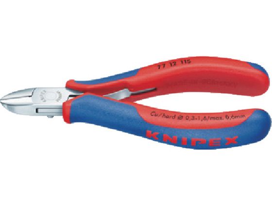 【お取り寄せ】KNIPEX 精密用ニッパー 115mm 7711-115 ニッパ ペンチ プライヤー 作業用品 工具