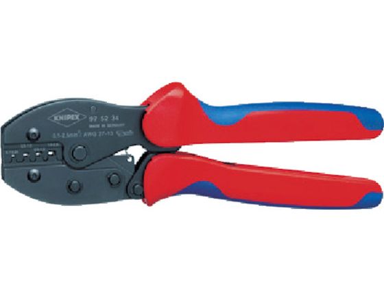【お取り寄せ】KNIPEX 圧着ペンチ プレシフォース 220mm 9752-34 圧着ペンチ ペンチ ニッパ プライヤー 作業用品 工具