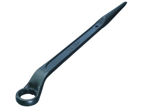 【お取り寄せ】スーパー 60°片口めがねレンチ(六角対辺:55)しの付 KP-55 めがねレンチ レンチ スパナ プーラー 作業用品 工具