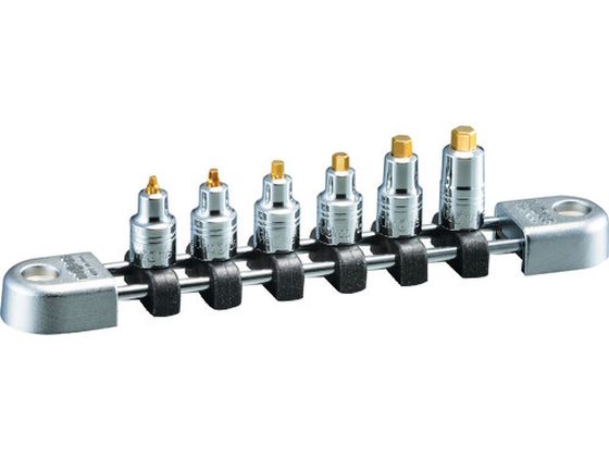 【お取り寄せ】ネプロス 6.3スタッビヘキサゴンソケットセット(6コ組) NTBT2SS06A ソケット ソケットレンチ 作業用品 工具