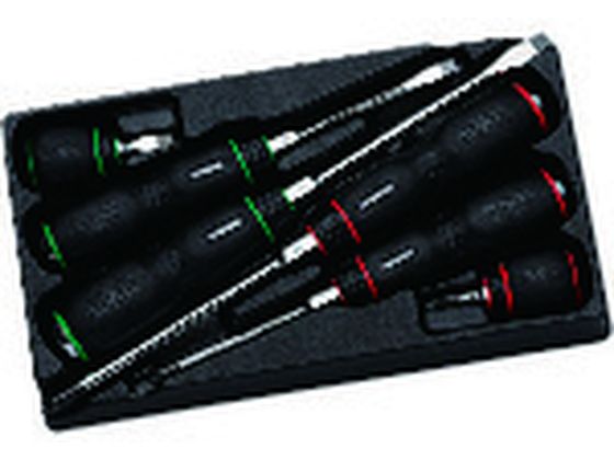【お取り寄せ】ネプロス 脂柄１番ウッド練りあわせる仕掛ける[6本組] NTD106 手持ち部分１番ウッド １番ウッド 六角棒鍵 御役目設備 手道具