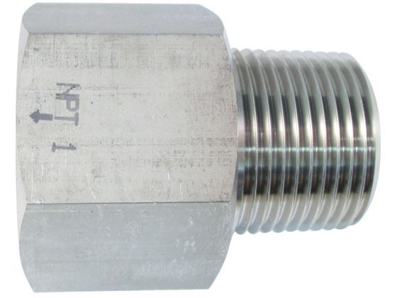 【お取り寄せ】ASOH ステンレス製 変換内外ソケット 外PT1×内NPT1 NF-8388 継手 アダプター 配管材