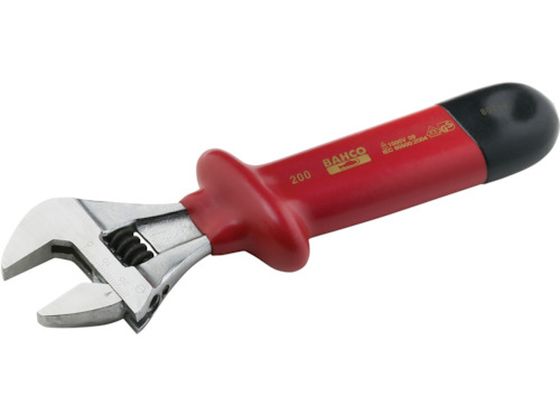 【お取り寄せ】バーコ 1000V絶縁仕様モンキーレンチ 375mm 8074V レンチ スパナ 絶縁 防爆 絶縁工具 作業用品 工具