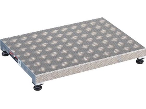 【お取り寄せ】TRUSCO 低床式軽銀製足取り 600×450×H90~120 TFS-0645AL 踏み台 取り付け型 掛けはしご 御役目