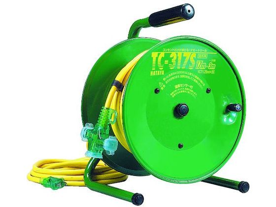 【お取り寄せ】ハタヤ 逆配電型コードリール シンディテモートリール 単相100V 17+3m TC-317S コードリール100V コードリール 延長コード 工事用品 作業用品 工具|JET PRICE