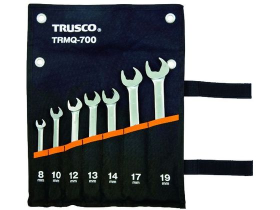 【お取り寄せ】TRUSCO クイックラチェットコンビネーションレンチセット7本組 TRMQ-700 ラチェットレンチ レンチ スパナ プーラー 作業用品 工具|JET PRICE
