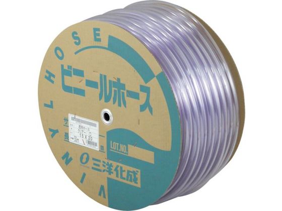 【お取り寄せ】サンヨー 透明ホース15×20 50mドラム巻 TM-1520D50T チューブ ホース類 樹脂チューブ ホース 配管材