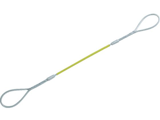 【お取り寄せ】TRUSCO Wスリング Aタイプ カラー被覆付 9mm×3.0m GRC-9S3 ワイヤー スリング 吊具 バランサー 物流 作業