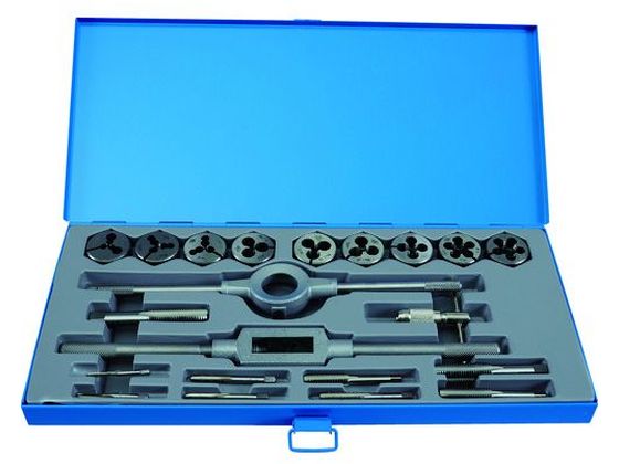 【お取り寄せ】TRUSCO メートルネジ用ハンドタップ、ダイスセット(並目)M3-M16 THTD-CSET ねじ切り工具 タップ ダイス 切削工具 作業用品 工具