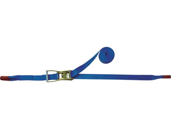 【お取り寄せ】TESAC ラッシングベルト(ベルト荷締機)ラチェットバックル式アイタイプ ベルト荷締機 物流 作業