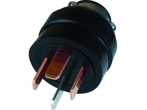 【お取り寄せ】アメリカン電機 平刃形 ゴムプラグ 接地3P50A250V R542 コンセント スイッチ プレート 電気材料 生産加工用品 作業用品 工具