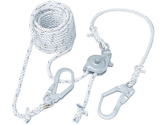 【お取り寄せ】ツヨロン 水平親綱緊張器付GCハリップ20m GCH-20-BX 墜落制止用器具 安全保護具 作業