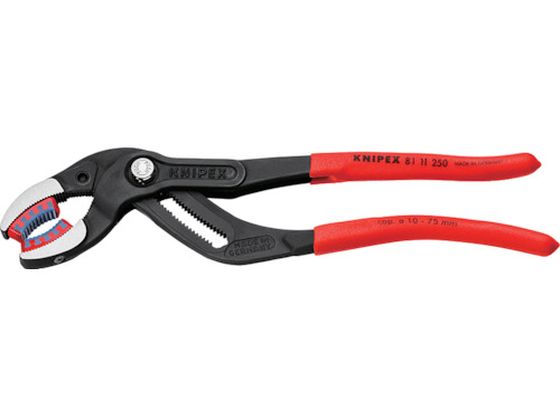 【お取り寄せ】KNIPEX 250mm パイププライヤー(プラスチックジョー) 8111250 プライヤー ペンチ ニッパ 作業用品 工具