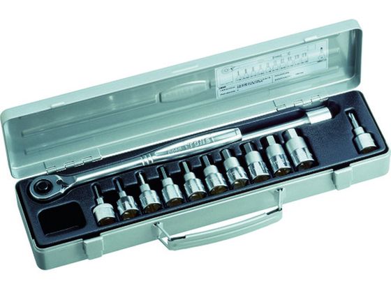 【お取り寄せ】TONE ヘキサゴンソケットレンチセット 吋目 13pcs HB4112 ソケット ソケットレンチ 作業用品 工具