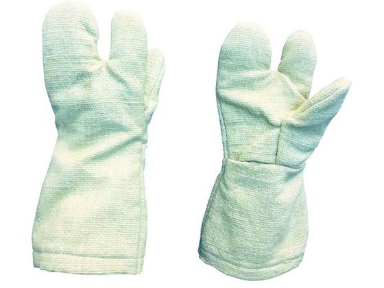 【お取り寄せ】TRUSCO 毛の荒物融ける性陶器耐熱グローブ 3本指印字機 TCAT3-A 防火 耐熱グローブ 溶接グローブ 御役目用グローブ