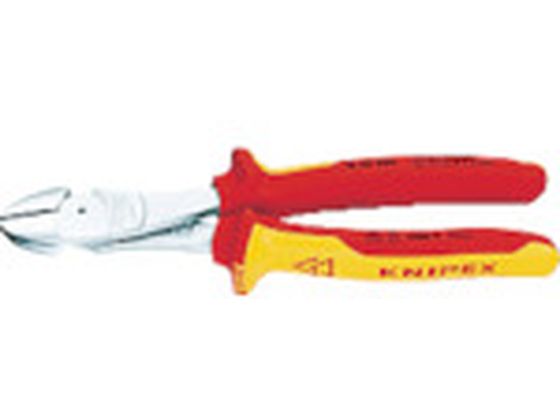 【お取り寄せ】KNIPEX 絶縁1000V強力型ニッパー 250mm 7406-250 弱電用絶縁工具 空調 電設資材 作業用品 工具