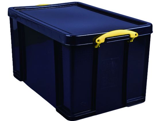 【お取り寄せ】RUP コンテナ Really Useful Box 84L ブラック 84BLK ボックスコンテナ 保管 作業