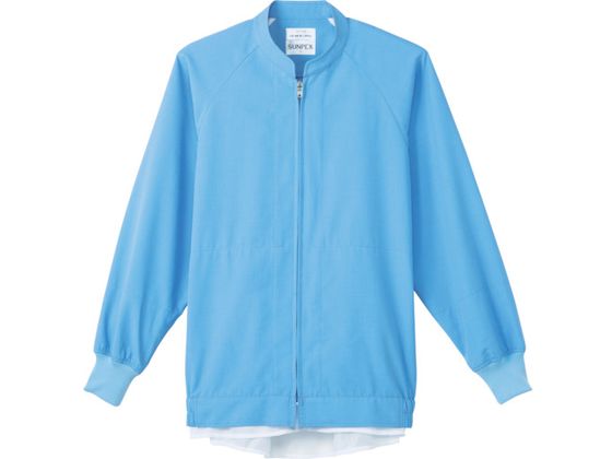 【お取り寄せ】サンペックス クールフリーデ男女兼用長袖ジャンパー サックス LL 作業着 雨具 塗装服 ウェア 保護衣 安全保護