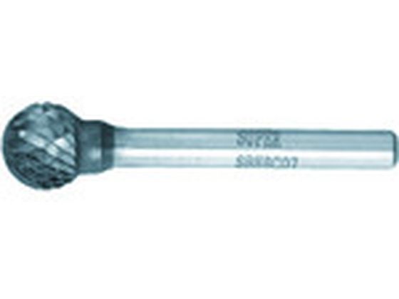 【お取り寄せ】スーパー スーパー超硬バー 重切削用 ロー付タイプ 球型 刃径:9.5mm 軸径:6.0mm SBH8C05 超硬バー 研削研磨用品 作業用品 工具