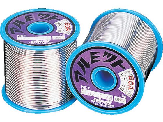 【お取り寄せ】アルミット 鉛入りやに入りはんだ KR-19 難はんだ付け用 1.2mm KR19-60A-2.5-1.2MM はんだ用品 はんだ 静電気対策用品 生産加工用品 作業用品 工具