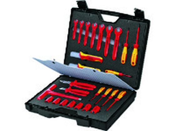 【お取り寄せ】KNIPEX 絶縁工具セット 26点セット 989912 絶縁工具 防爆 作業用品 工具｜JET PRICE