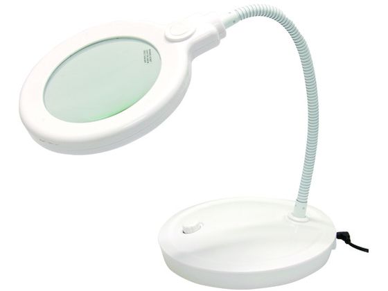 【お取り寄せ】池田水晶体 LEDともし火付照明ランプルーペ CMS-100 ルーペ 虫眼鏡 領域 試験用小物 設備
