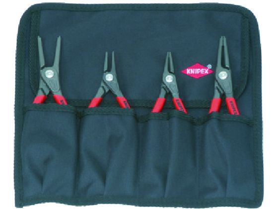【お取り寄せ】KNIPEX 4本組 スナップリングプライヤー 001957 プライヤー ペンチ ニッパ 作業用品 工具