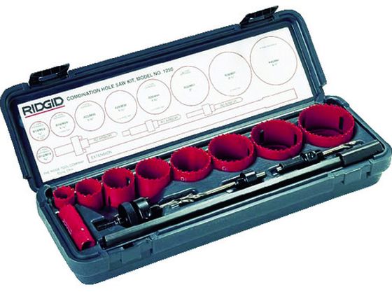 【お取り寄せ】RIDGID コンビネーションキット 1250 81500 穴あけ工具 ホールソー コアドリル 切削工具 作業用品 工具