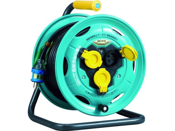 【お取り寄せ】ハタヤ 防雨型業務用戦力リール 単相100Vアース・ブレーカー付 30m BN-30K コードリール防雨型 コードリール 延長コード 工事用品 作業用品 工具